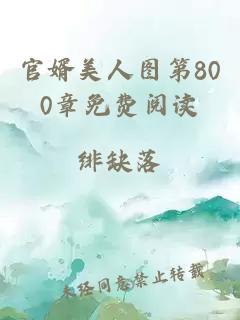 官婿美人图第800章免费阅读