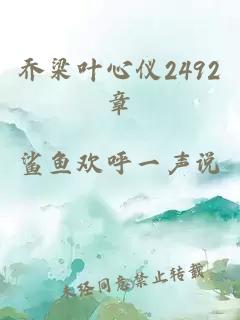 乔梁叶心仪2492章