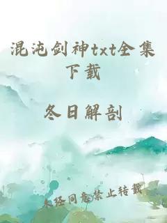 混沌剑神txt全集下载